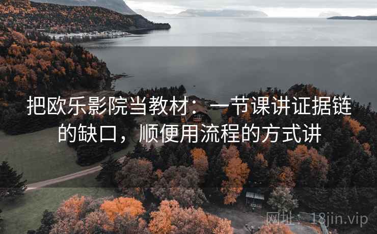 把欧乐影院当教材：一节课讲证据链的缺口，顺便用流程的方式讲